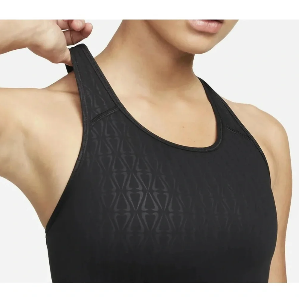 Nike Dri-FIT Swoosh Women's Crossback Medium Support Sport Bra Size S DM0553-010 - Picture 6 of 8